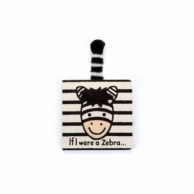 Jellycat If I were a Zebra Board Books Australia | 768149NLJ